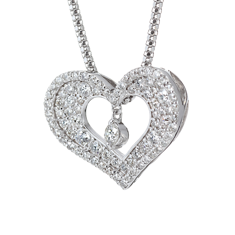 K18WG ダイヤモンド ペンダントネックレス（合計0.76ct）4枚目