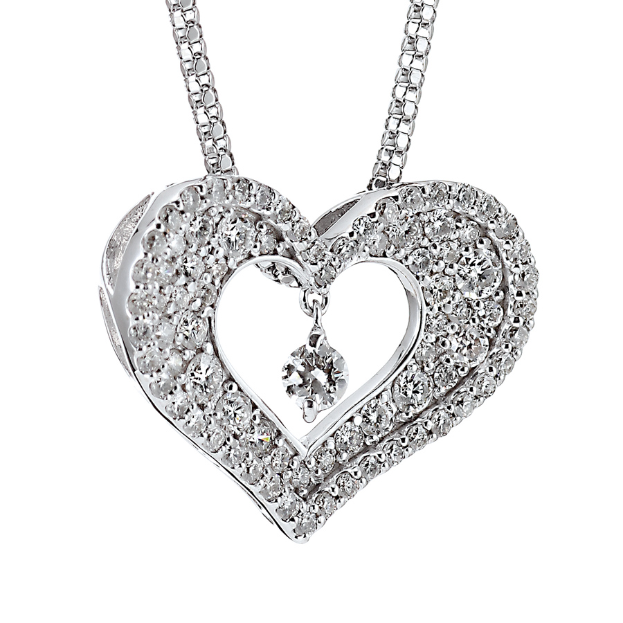 K18WG ダイヤモンド ペンダントネックレス（合計0.76ct）5枚目