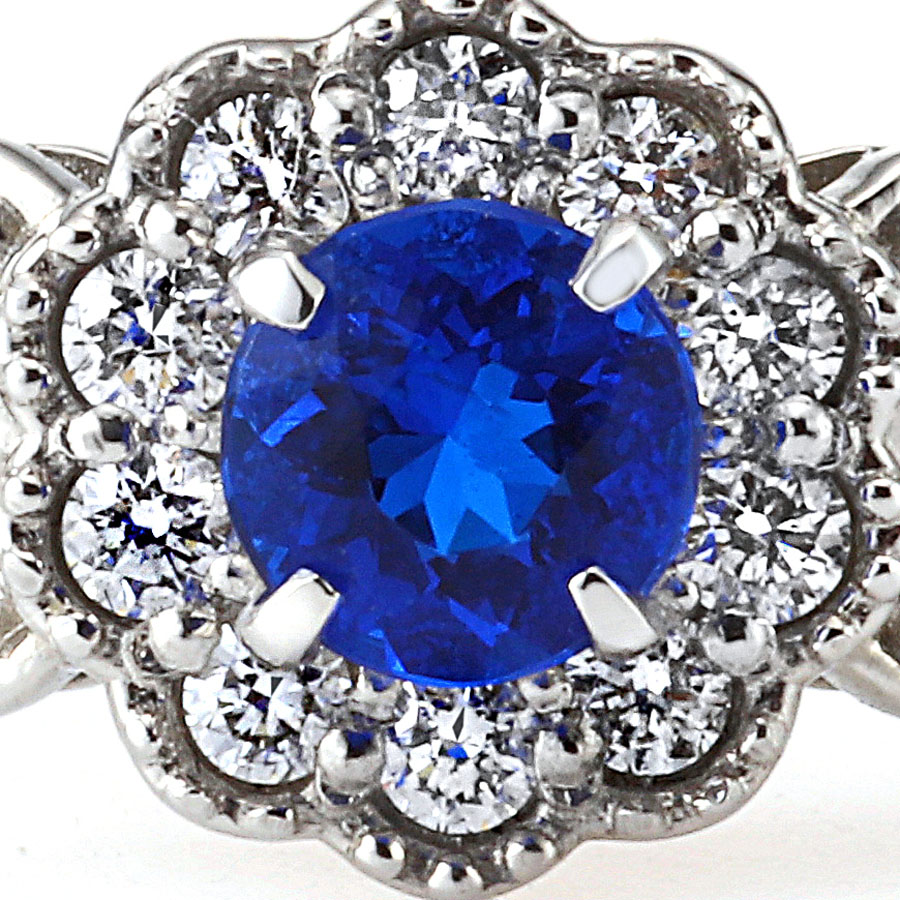 プラチナ アウイナイト ダイヤモンド リング（HA0.16ct D0.11ct）2枚目