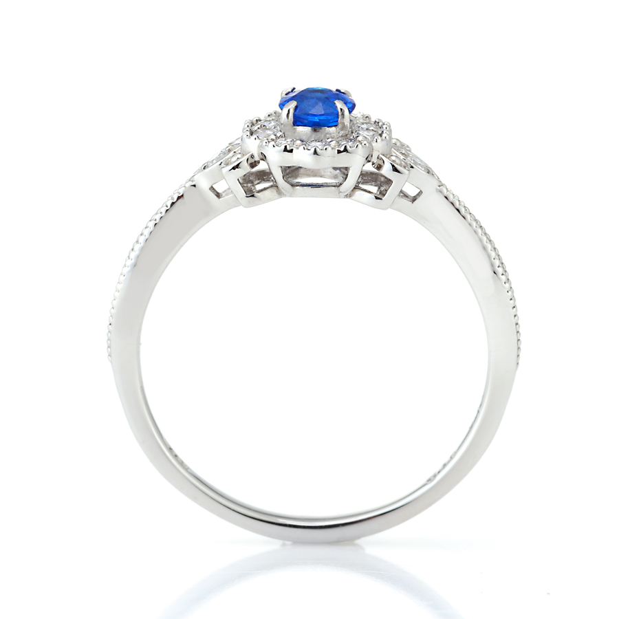 プラチナ アウイナイト ダイヤモンド リング（HA0.16ct D0.11ct）9枚目