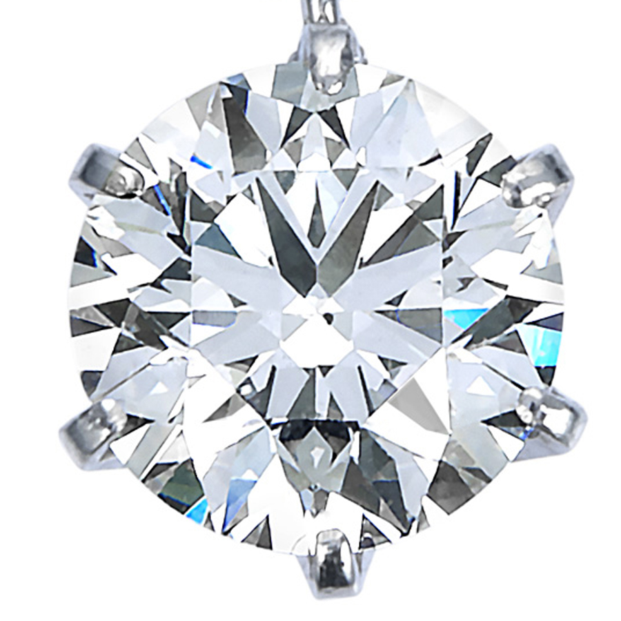 プラチナ製ダイヤモンド ペンダントネックレス(0.550ct 中央宝石研究所・Eカラー VS-2クラス 3EXCELLENT H&C)2枚目