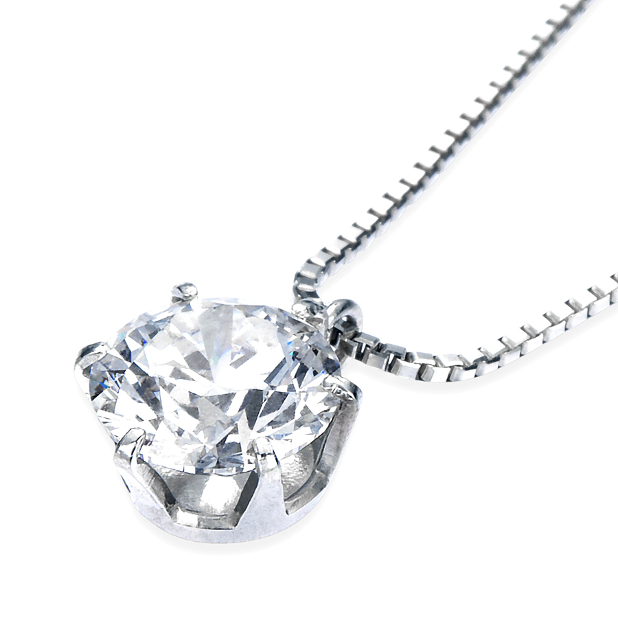 プラチナ製ダイヤモンド ペンダントネックレス(0.550ct 中央宝石研究所・Eカラー VS-2クラス 3EXCELLENT H&C)3枚目