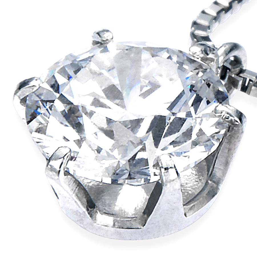 プラチナ製ダイヤモンド ペンダントネックレス(0.550ct 中央宝石研究所・Eカラー VS-2クラス 3EXCELLENT H&C)4枚目