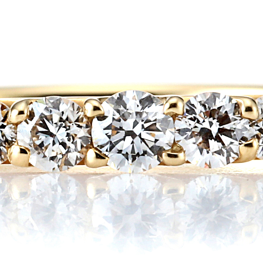 K18 ダイヤモンド エタニティリング(合計0.5ct・SIクラス)2枚目