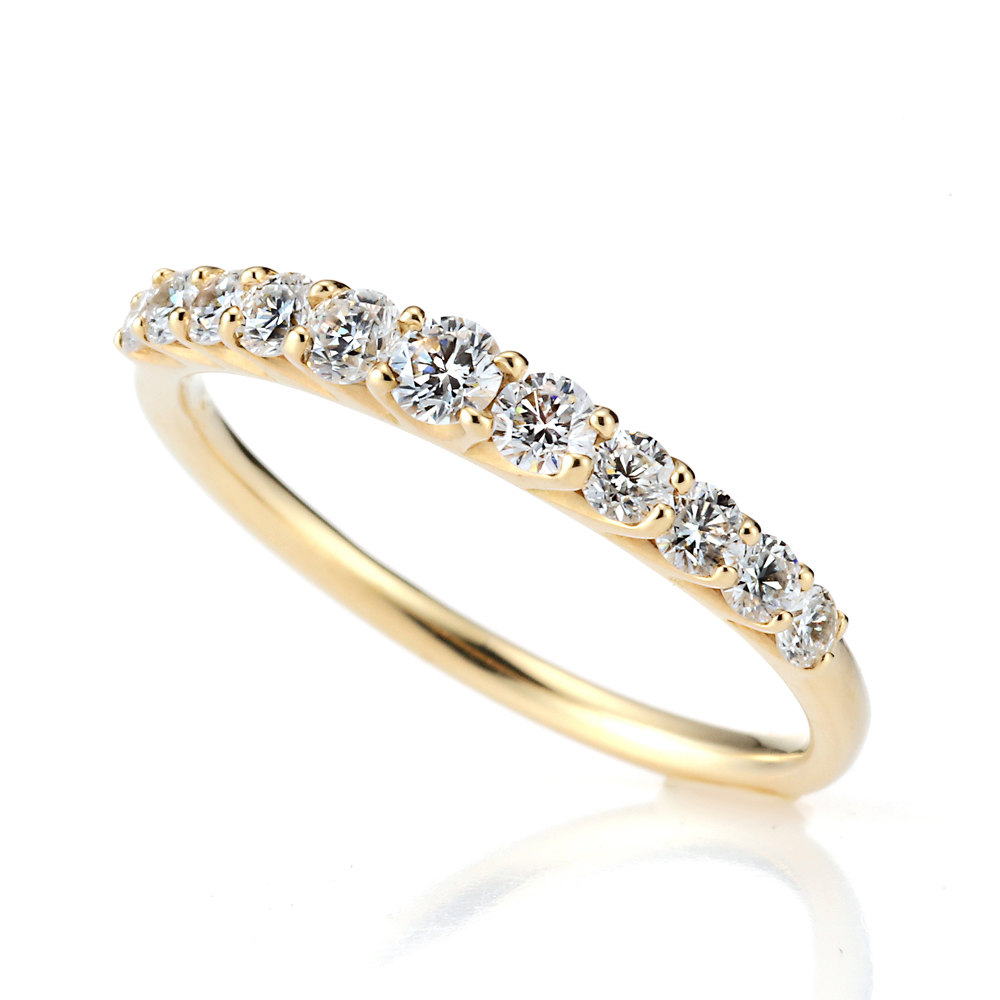 K18 ダイヤモンド エタニティリング(合計0.5ct・SIクラス)4枚目