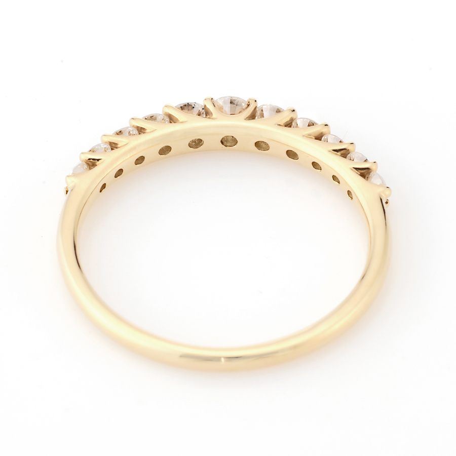 K18 ダイヤモンド エタニティリング(合計0.5ct・SIクラス)8枚目