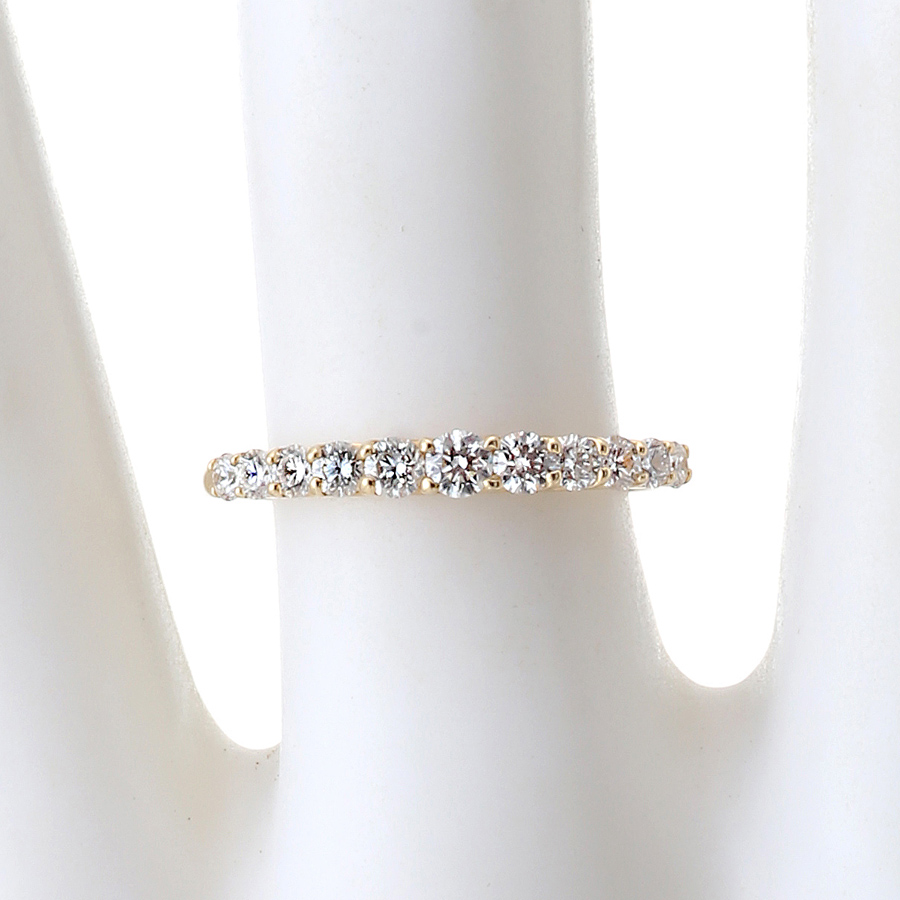 K18 ダイヤモンド エタニティリング(合計0.5ct・SIクラス)9枚目