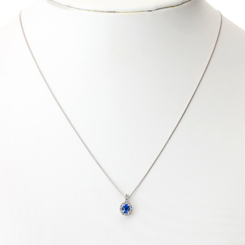 プラチナ アウイナイト ダイヤモンドネックレス（HA0.16ct D0.14ct）10枚目