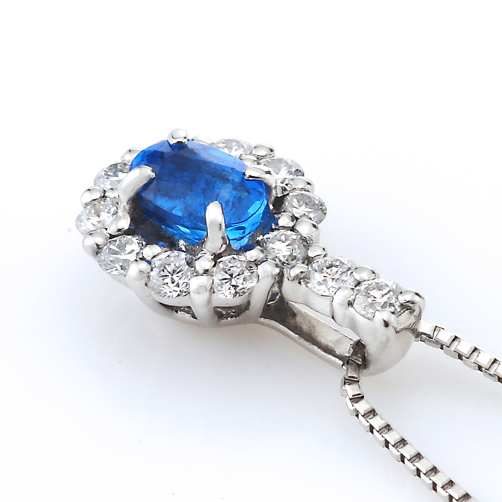 プラチナ アウイナイト ダイヤモンドネックレス（HA0.16ct D0.14ct）5枚目