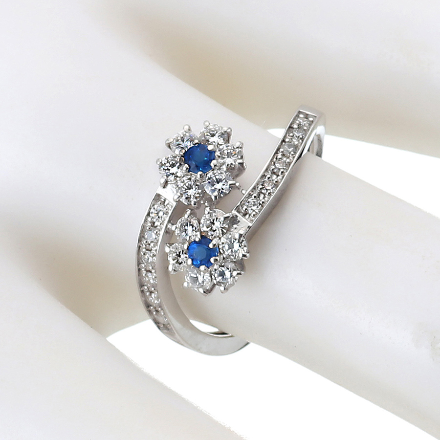 プラチナ アウイナイト ダイヤモンド リング（HA0.08ct D0.50ct・ハート&キューピッド）10枚目