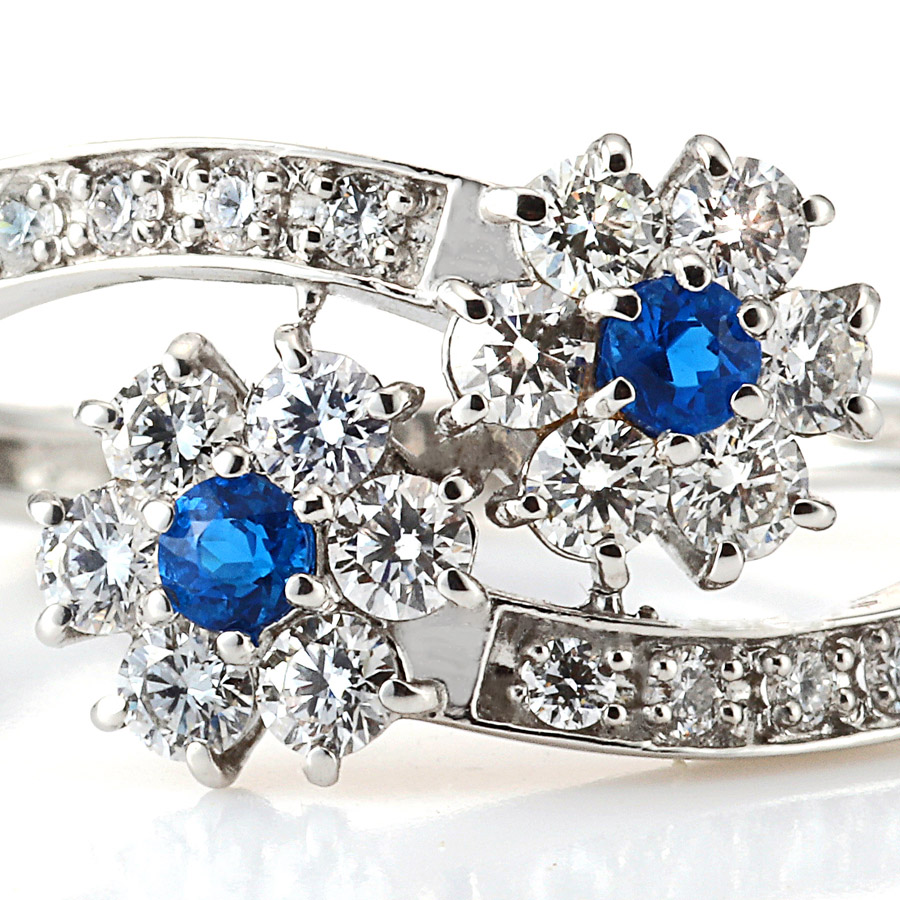 プラチナ アウイナイト ダイヤモンド リング（HA0.08ct D0.50ct・ハート&キューピッド）2枚目