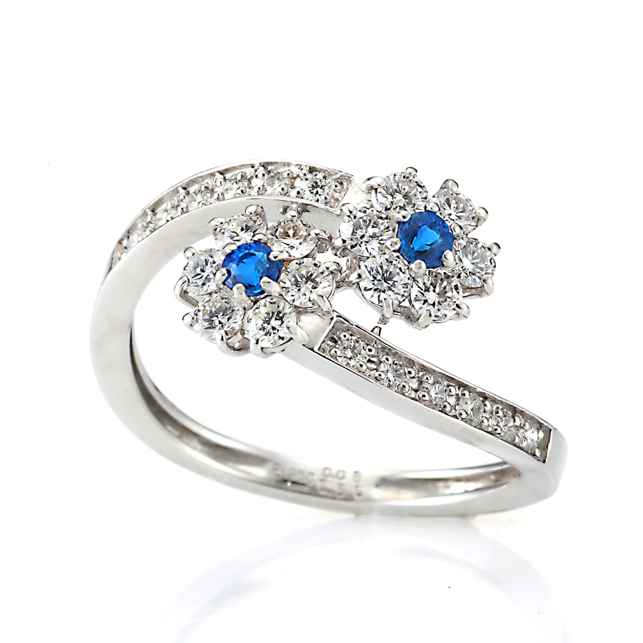 プラチナ アウイナイト ダイヤモンド リング（HA0.08ct D0.50ct・ハート&キューピッド）4枚目