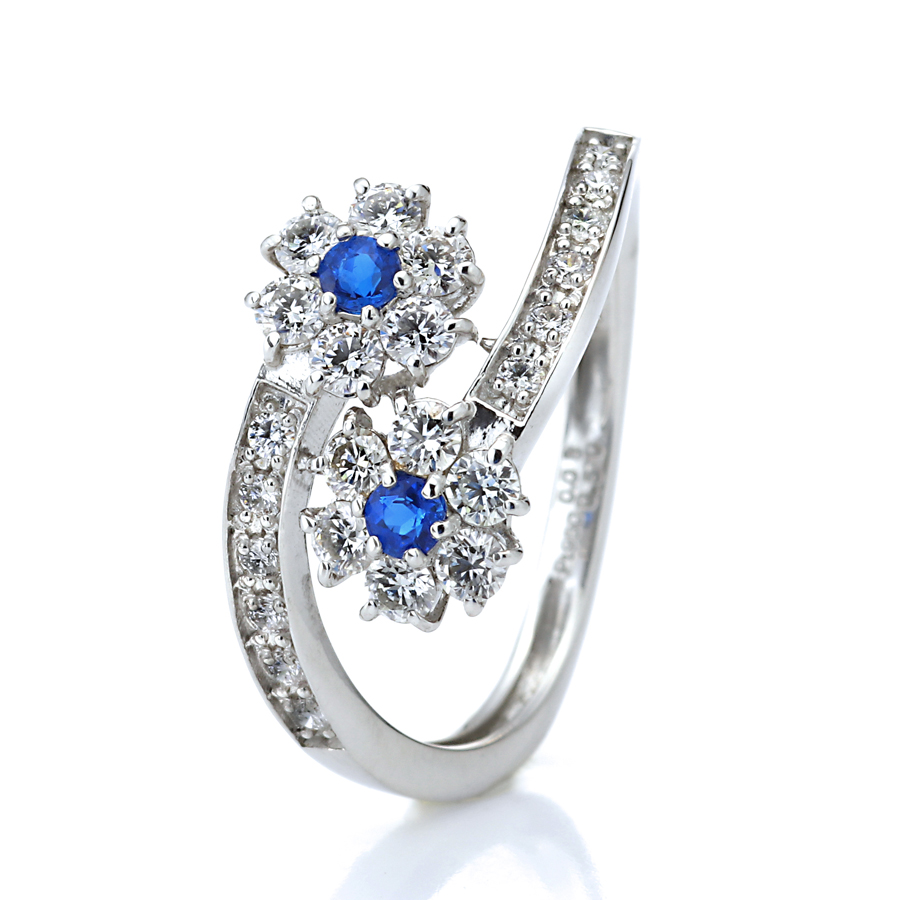 プラチナ アウイナイト ダイヤモンド リング（HA0.08ct D0.50ct・ハート&キューピッド）6枚目