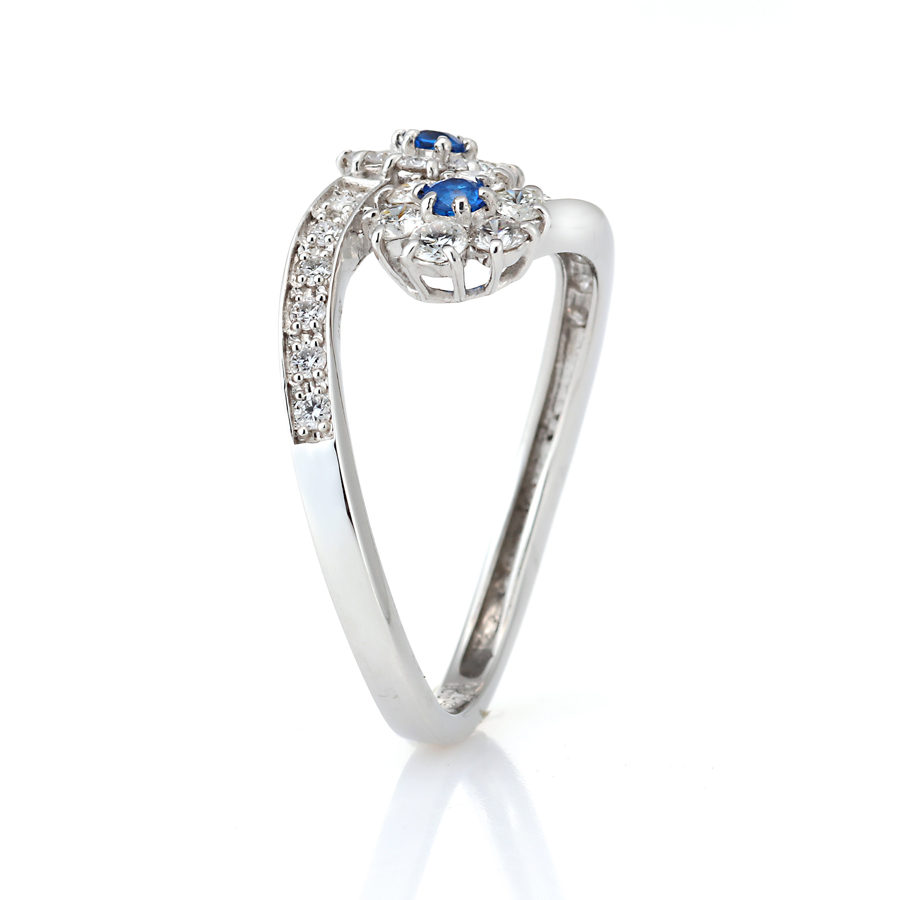 プラチナ アウイナイト ダイヤモンド リング（HA0.08ct D0.50ct・ハート&キューピッド）7枚目