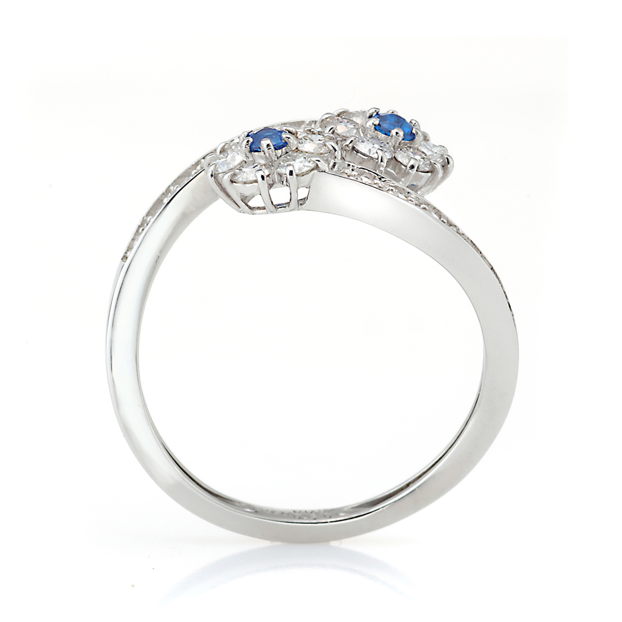 プラチナ アウイナイト ダイヤモンド リング（HA0.08ct D0.50ct・ハート&キューピッド）9枚目