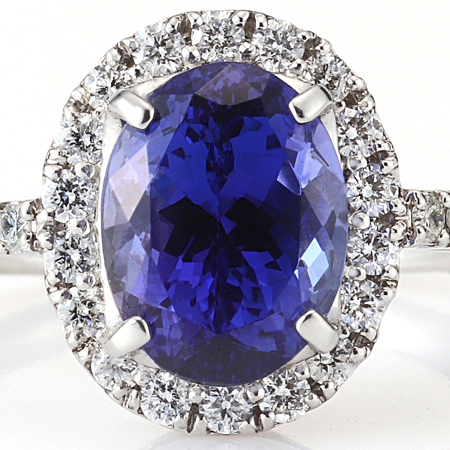 プラチナ タンザナイト ダイヤモンド リング（T 2.26ct D0.33ct）2枚目