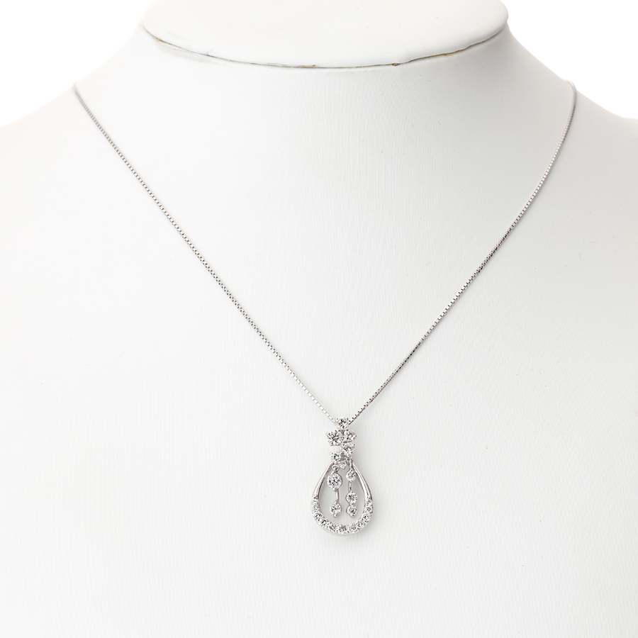 プラチナ ダイヤモンド ペンダント（合計1.0ct・上級品）10枚目