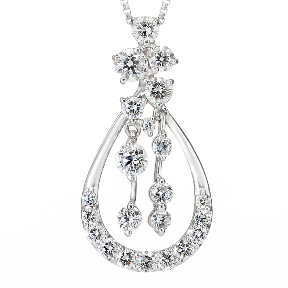 プラチナ ダイヤモンド ペンダント（合計1.0ct・上級品）2枚目