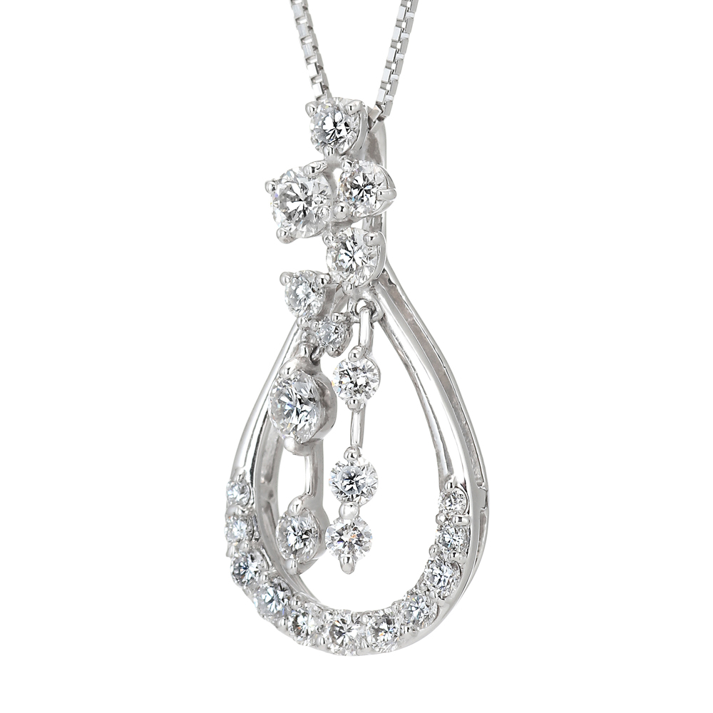 プラチナ ダイヤモンド ペンダント（合計1.0ct・上級品）5枚目