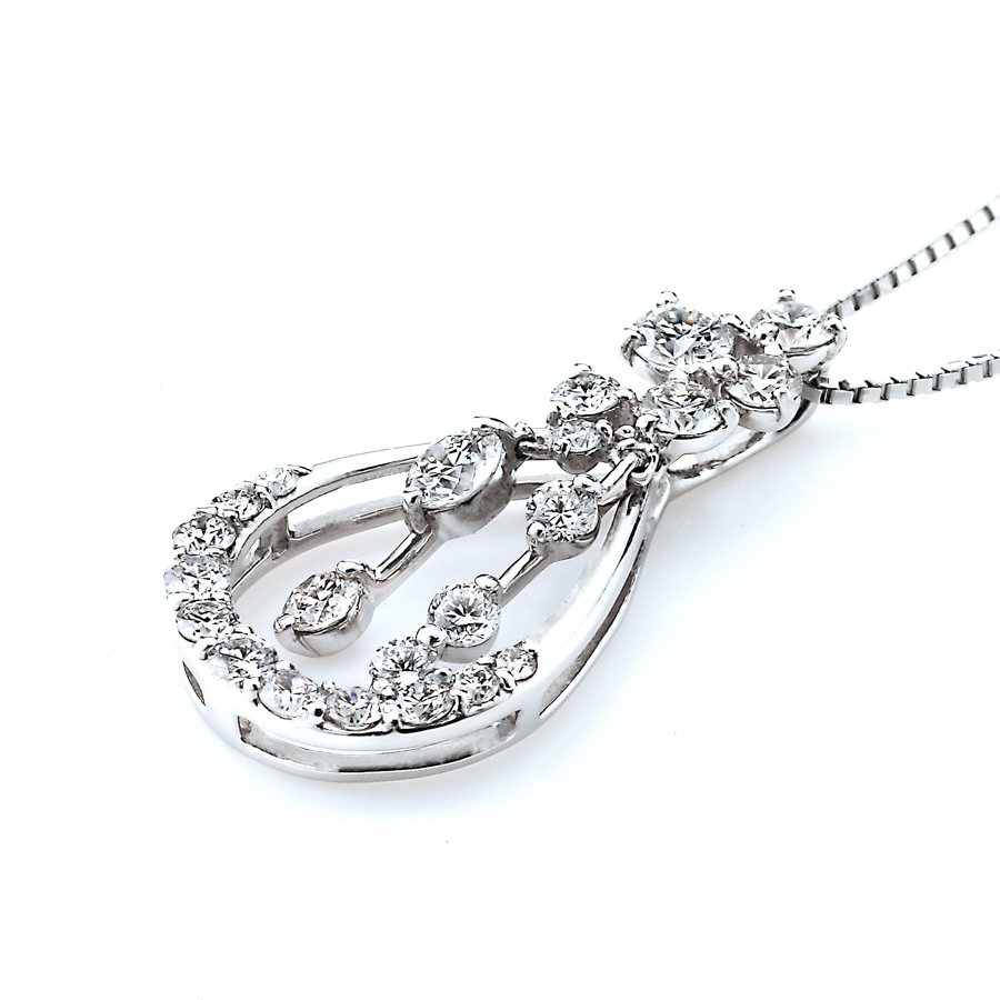 プラチナ ダイヤモンド ペンダント（合計1.0ct・上級品）7枚目