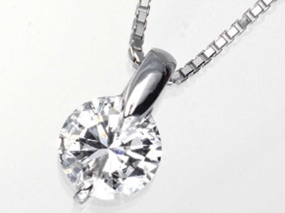 プラチナ ダイヤモンド ネックレス(0.706ct・Eカラー・SI-1・EXCELLENT)