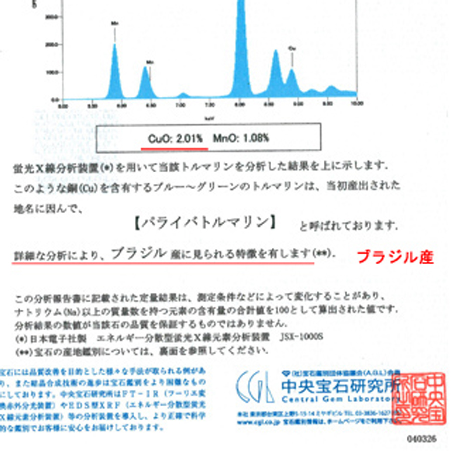 プラチナ パライバトルマリン ダイヤモンド ピアス（オーダー後の制作）（PA0.092 D0.614 PA0.097 D0.613・最上級 ブラジル産／ダイヤ F以上 VS-2以上 GOOD以上）10枚目