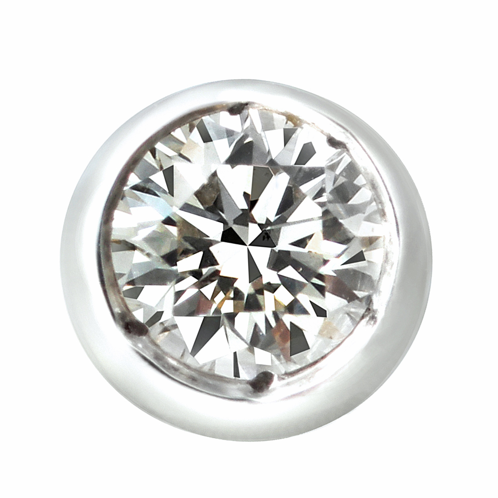 プラチナ ダイヤモンド ピアス(合計0.1ct・Hカラー前後 無色系)3枚目