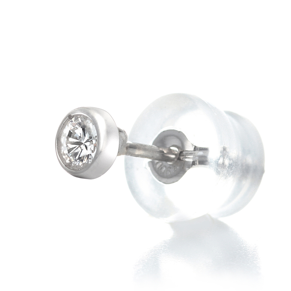 プラチナ ダイヤモンド ピアス(合計0.1ct・Hカラー前後 無色系)5枚目