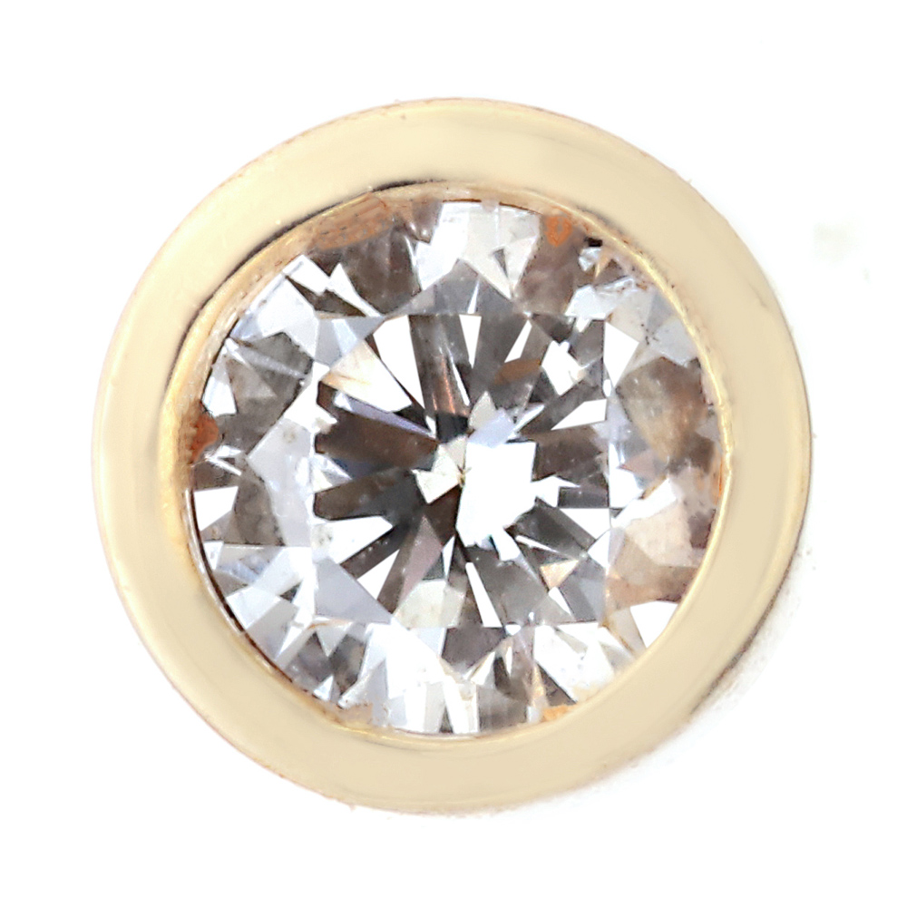 K18YG ダイヤモンド ピアス（合計0.1ct・Hカラー前後　無色系）3枚目