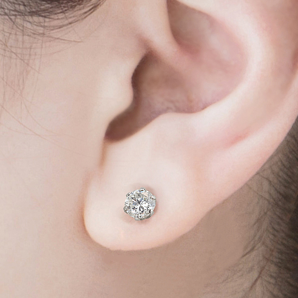 プラチナ ダイヤモンド ピアス PE3297（合計0.4ct・Gカラー前後　I-1クラス）10枚目