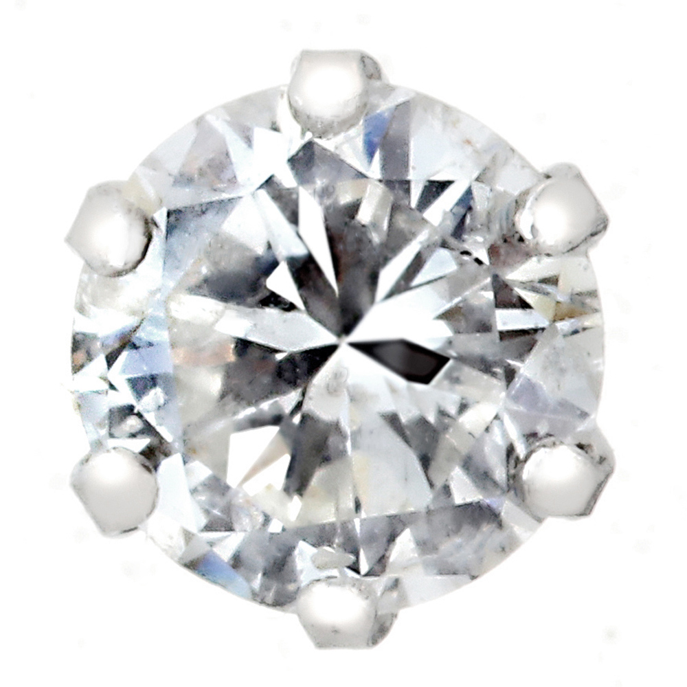 プラチナ ダイヤモンド ピアス PE3297（合計0.4ct・Gカラー前後　I-1クラス）4枚目