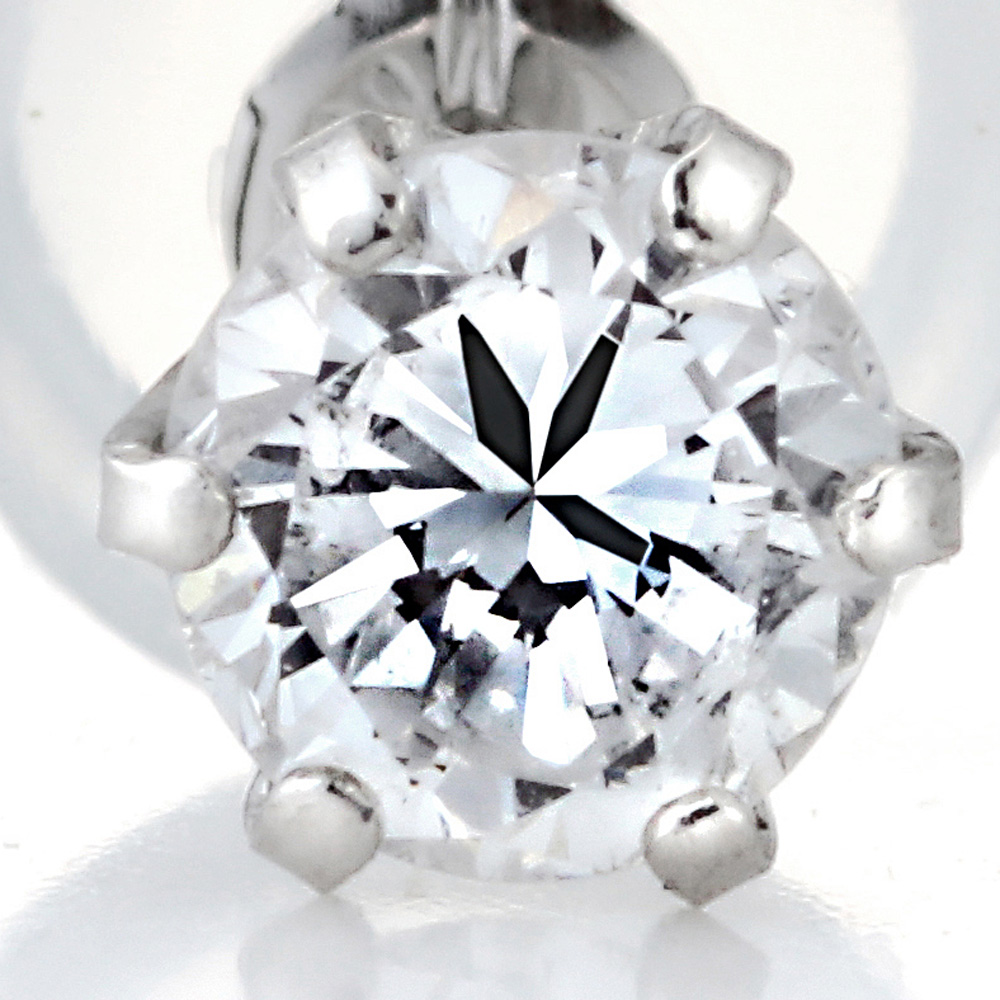 プラチナ ダイヤモンド ピアス PE3297（合計0.4ct・Gカラー前後　I-1クラス）6枚目