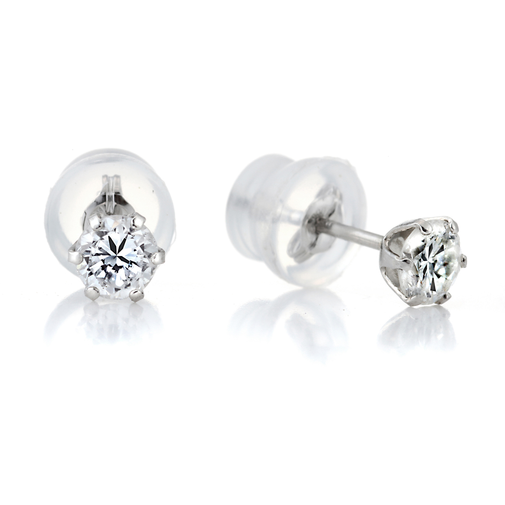 プラチナ ダイヤモンド ピアス PE3297（合計0.4ct・Gカラー前後　I-1クラス）8枚目