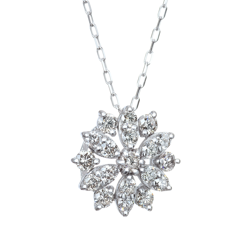 K18WG ダイヤモンド ペンダントネックレス（合計0.5ct）3枚目